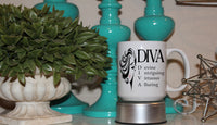 Diva lady coffee mug