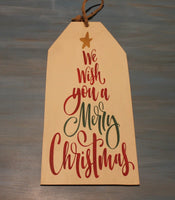 Tag Wall Sign (We wish you a Merry Christmas)