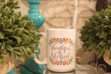 Thankful & Blessed Flower Coffee Mug