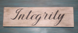 Pallet Wood Wall Sign (INTEGRITY)