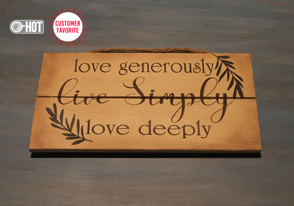 Wall Sign (Love Generously)